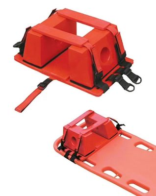 Red Universal Head Immobilizer NBR Spine Board Head Immobilizer