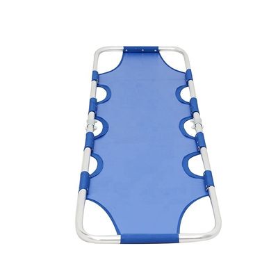 Blue Foldable Cloth Stretcher Class I Aluminum Folding Stretcher