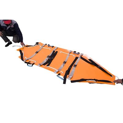 Multifunctional Folding Rescue Stretcher Orange Collapsible Ambulance Stretcher