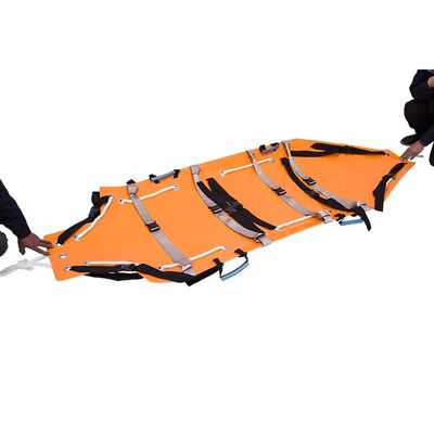 Multifunctional Folding Rescue Stretcher Orange Collapsible Ambulance Stretcher