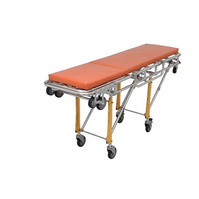 Hospital Stretcher Orange Ambulance Gurney Class I Ambulance Stretcher Trolley