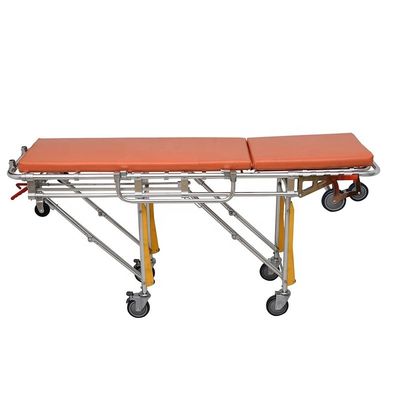 Hospital Stretcher Orange Ambulance Gurney Class I Ambulance Stretcher Trolley