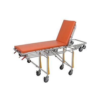Hospital Stretcher Orange Ambulance Gurney Class I Ambulance Stretcher Trolley