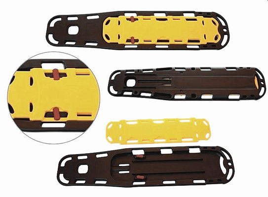 Yellow Orange PE Spine Board For Swimming Pools And Seacoast Rescue