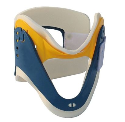 CE Medical Adjustable Cervical Collar Blue Yellow Adjustable Neck Brace