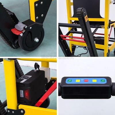 Hospital Black IV Battery Powered Stair Evacuation Chair with 350 lbs Weight Capacity