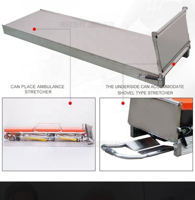 Customized Logo Accepted Convenient Stainless Steel Stretcher Base for Ambulance