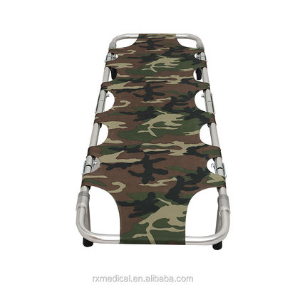 Orange Aluminum Alloy Folding Stretcher Collapsible Ambulance Gurney 1 Year Shelf Life