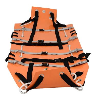 OEM Orange Composite Plastic Roll Up Emergency Rescue Stretcher for Fire Condition