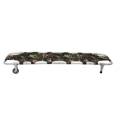 Camouflage Aluminum Folding Rescue Stretcher for Military and Medical Emergencies