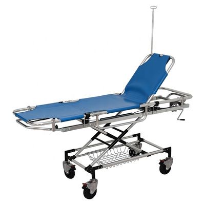 Aluminum Medical Patient Stretcher Trolley Customized Logo