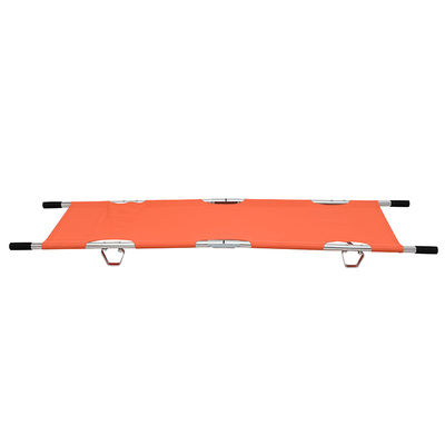 Oxford Cloth Collapsible Stretcher Ambulance Orange For Emergency Rescue