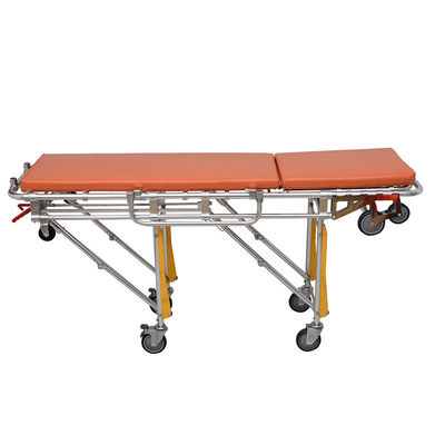 Custom Logo Aluminum Folding Stretcher Orange Hydraulic Stretcher