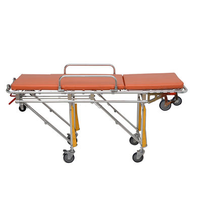 Custom Logo Aluminum Folding Stretcher Orange Hydraulic Stretcher