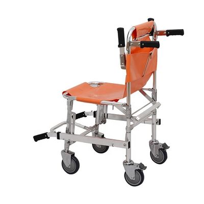 CE Emergency Evacuation Equipment Folding Stair Stretcher Orange