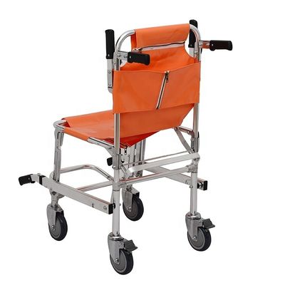 CE Emergency Evacuation Equipment Folding Stair Stretcher Orange