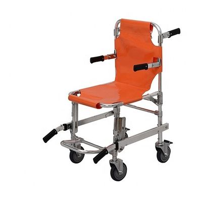 CE Emergency Evacuation Equipment Folding Stair Stretcher Orange