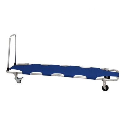 First-Aid Devices Logo Customized Logo 4 Wheels Folding Stretcher for Fire Fighting