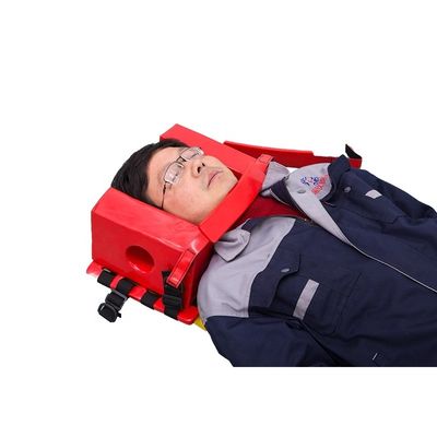 Red Universal Head Immobilizer NBR Spine Board Head Immobilizer