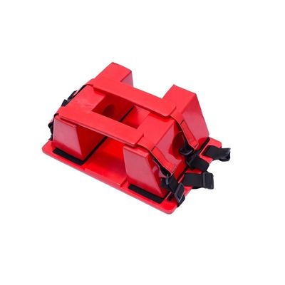 Red Universal Head Immobilizer NBR Spine Board Head Immobilizer