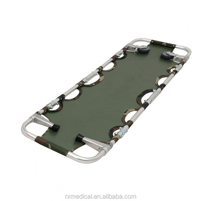 Camouflage Foldable Stretcher Bed CE Emergency Foldable Rescue Stretcher